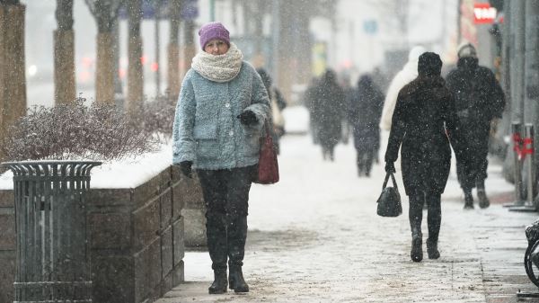 Снег пошел в Москве в субботу